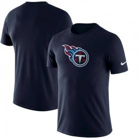 Wholesale Cheap Tennessee Titans Nike Essential Logo Dri-FIT Cotton T-Shirt Navy