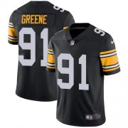 Wholesale Cheap Nike Steelers #91 Kevin Greene Black Alternate Men's Stitched NFL Vapor Untouchable Limited Jersey