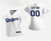 Wholesale Cheap Women's Custom Los Angeles Dodgers 2020 White Home Nike Jersey