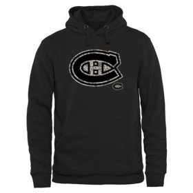 Wholesale Cheap Men\'s Montreal Canadiens Black Rink Warrior Pullover Hoodie