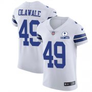 Wholesale Cheap Nike Cowboys #49 Jamize Olawale White Men's Stitched With Established In 1960 Patch NFL New Elite Jersey