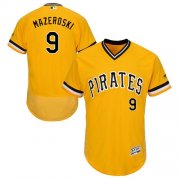 Wholesale Cheap Pirates #9 Bill Mazeroski Gold Flexbase Authentic Collection Cooperstown Stitched MLB Jersey