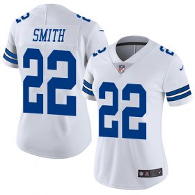 Wholesale Cheap Nike Cowboys #22 Emmitt Smith White Women\'s Stitched NFL Vapor Untouchable Limited Jersey