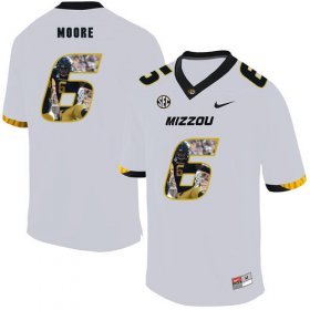 Wholesale Cheap Missouri Tigers 6 J\'Mon Moore White Nike Fashion College Football Jersey