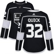 Wholesale Cheap Adidas Kings #32 Jonathan Quick Black Home Authentic Women's Stitched NHL Jersey