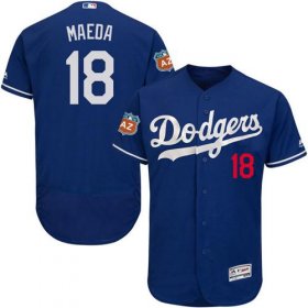 Wholesale Cheap Dodgers #18 Kenta Maeda Blue Flexbase Authentic Collection Stitched MLB Jersey