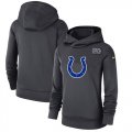 Wholesale Cheap Women's Indianapolis Colts Nike Anthracite Crucial Catch Performance Pullover Hoodie