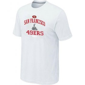 Wholesale Cheap Men\'s San Francisco 49ers Super Bowl XLVII Heart & Soul T-Shirt White