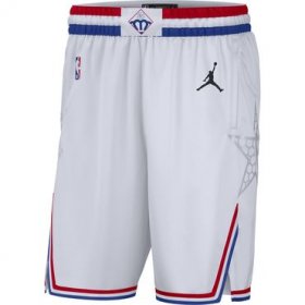 Wholesale Cheap 2019 NBA All-Star White Jordan Brand Swingman Shorts