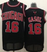 Wholesale Cheap Chicago Bulls #16 Pau Gasol Black Swingman Jersey