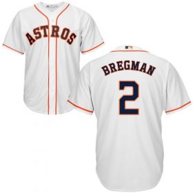 Wholesale Cheap Astros #2 Alex Bregman White New Cool Base Stitched MLB Jersey