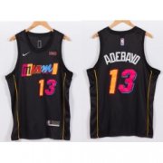 Wholesale Cheap Men's Nike Miami Heat #13 Bam Adebayo NBA Swingman 2021 New City Edition Jersey