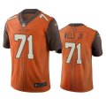 Wholesale Cheap Cleveland Browns #71 Jedrick Wills Men's Nike Brown City Edition Vapor Limited Jersey