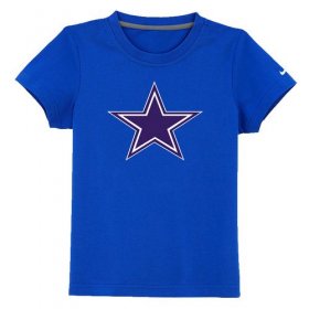 Wholesale Cheap Dallas Cowboys Sideline Legend Authentic Logo Youth T-Shirt Blue
