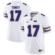 Wholesale Cheap Florida Gators White #17 Kadarius Toney Football Player Performance Jersey