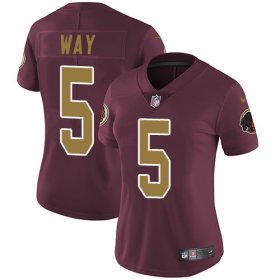 Wholesale Cheap Nike Redskins #5 Tress Way Burgundy Alternate Women\'s Stitched NFL Vapor Untouchable Limited Jersey