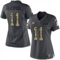 Wholesale Cheap Nike Steelers #11 Chase Claypool Black Women's Stitched NFL Limited 2016 Salute to Service Jersey