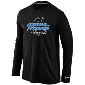 Wholesale Cheap Nike Carolina Panthers Critical Victory Long Sleeve T-Shirt Black