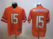 Wholesale Cheap Bears #15 Brandon Marshall Orange Stitched NFL Jersey