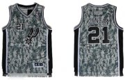 Wholesale Cheap San Antonio Spurs #21 Tim Duncan Revolution 30 Swingman Camo Jersey