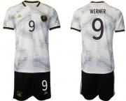 Cheap Men's Germany #9 Werner White Home Soccer Jersey Suit