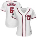 Wholesale Cheap Washington Nationals #6 Anthony Rendon Majestic Women's 2019 World Series Champions Home Official Cool Base Bar Patch Player Jersey White