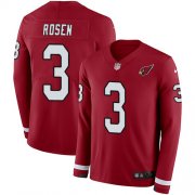 Wholesale Cheap Nike Cardinals #3 Josh Rosen Red Team Color Men's Stitched NFL Limited Therma Long Sleeve Jersey