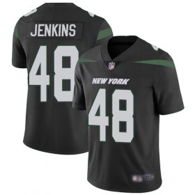 Wholesale Cheap Nike Jets #48 Jordan Jenkins Black Alternate Men\'s Stitched NFL Vapor Untouchable Limited Jersey