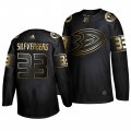 Wholesale Cheap Adidas Ducks #33 Jakob Silfverberg Men's 2019 Black Golden Edition Authentic Stitched NHL Jersey