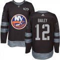 Wholesale Cheap Adidas Islanders #12 Josh Bailey Black 1917-2017 100th Anniversary Stitched NHL Jersey