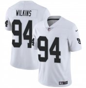 Cheap Men's Las Vegas Raiders #94 Christian Wilkins White Vapor Football Stitched Jersey