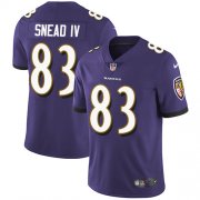 Wholesale Cheap Nike Ravens #83 Willie Snead IV Purple Team Color Men's Stitched NFL Vapor Untouchable Limited Jersey