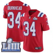 Wholesale Cheap Nike Patriots #34 Rex Burkhead Red Alternate Super Bowl LIII Bound Men's Stitched NFL Vapor Untouchable Limited Jersey