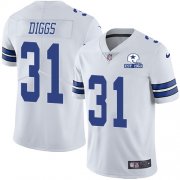 Wholesale Cheap Nike Cowboys #31 Trevon Diggs White Men's Stitched With Established In 1960 Patch NFL Vapor Untouchable Limited Jersey