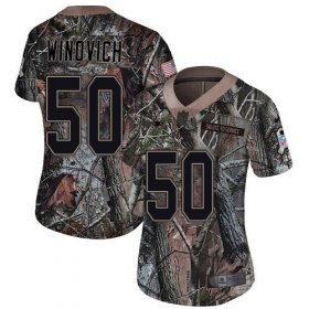 Wholesale Cheap Nike Patriots #50 Chase Winovich Camo Women\'s Stitched NFL Limited Rush Realtree Jersey
