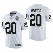 Wholesale Cheap Las Vegas Raiders #20 Damon Arnette Men's Nike 2020 Inaugural Season Vapor Limited NFL Jersey White