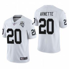 Wholesale Cheap Las Vegas Raiders #20 Damon Arnette Men\'s Nike 2020 Inaugural Season Vapor Limited NFL Jersey White