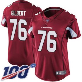Wholesale Cheap Nike Cardinals #76 Marcus Gilbert Red Team Color Women\'s Stitched NFL 100th Season Vapor Untouchable Limited Jersey