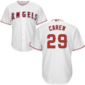 Wholesale Cheap Angels #29 Rod Carew White Cool Base Stitched Youth MLB Jersey