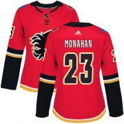 Wholesale Cheap Adidas Flames #23 Sean Monahan Red Home Authentic Women's Stitched NHL Jersey