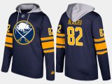 Wholesale Cheap Sabres #82 Nathan Beaulieu Blue Name And Number Hoodie