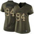 Wholesale Cheap Nike Saints #94 Cameron Jordan Green Women's Stitched NFL Limited 2015 Salute to Service Jersey
