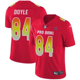 Wholesale Cheap Nike Colts #84 Jack Doyle Red Men\'s Stitched NFL Limited AFC 2018 Pro Bowl Jersey