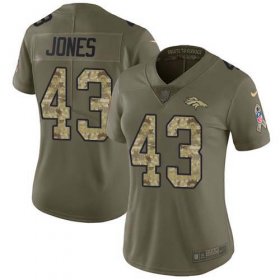 Wholesale Cheap Nike Broncos #43 Joe Jones Olive/Camo Women\'s Stitched NFL Limited 2017 Salute To Service Jersey
