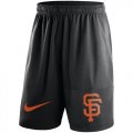 Wholesale Cheap Men's San Francisco Giants Nike Black Dry Fly Shorts