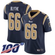 Wholesale Cheap Nike Rams #66 Austin Blythe Navy Blue Team Color Men's Stitched NFL 100th Season Vapor Untouchable Limited Jersey
