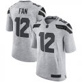 Wholesale Cheap Nike Seahawks #12 Fan Gray Men's Stitched NFL Limited Gridiron Gray II Jersey