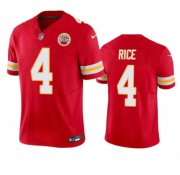 Cheap Men's Kansas City Chiefs #4 Rashee Rice Red 2024 F.U.S.E. Vapor Untouchable Limited Football Stitched Jersey