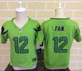 Wholesale Cheap Toddler Nike Seahawks #12 Fan Green Alternate Stitched NFL Elite Jersey