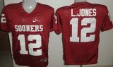 Wholesale Cheap Oklahoma Sooners #12 Landy Jones Red Jersey